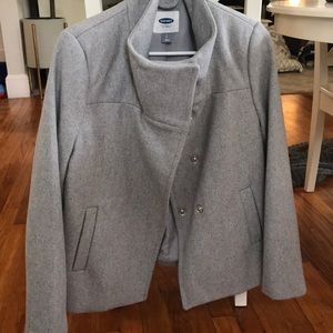 Gray peacoat